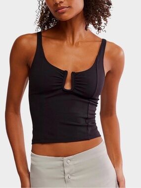 NWT Intimately Free People Ruched Cami Top Black S